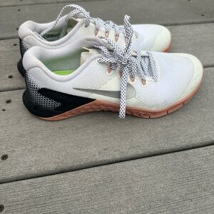 White and Black Athletic Sneakers